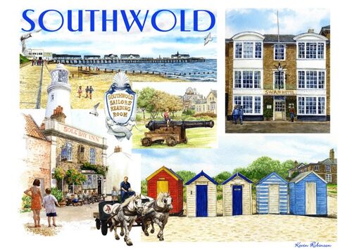 Card, Southwold , ( Suffolk) multi image