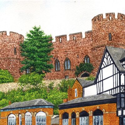 Tarjeta, Castillo de Shrewsbury.