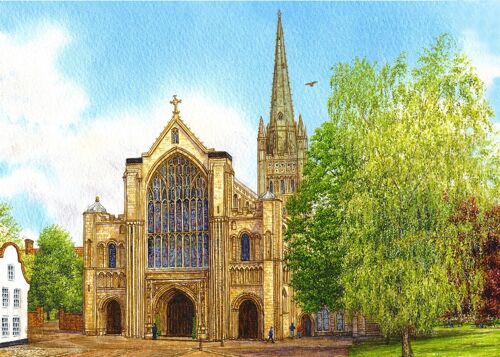 Card, Norwich Cathedral, ( 2). Norfolk.