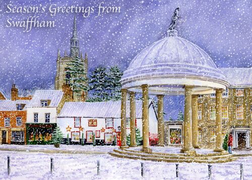 Christmas Card, winter’s Magic Swaffham. Norfolk.