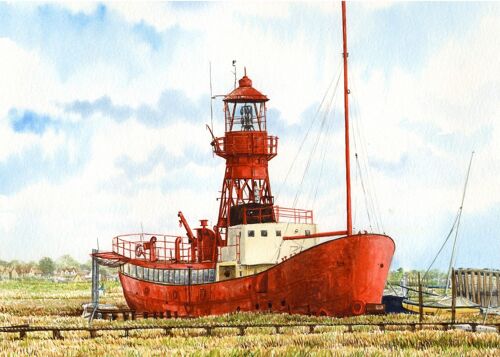 Card, Tollesbury Lightship. Essex