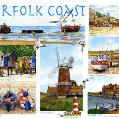 Carte, Norfolk Coast Multi image