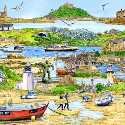 Flucht nach Cornwall. Puzzle mit 500 Teilen.