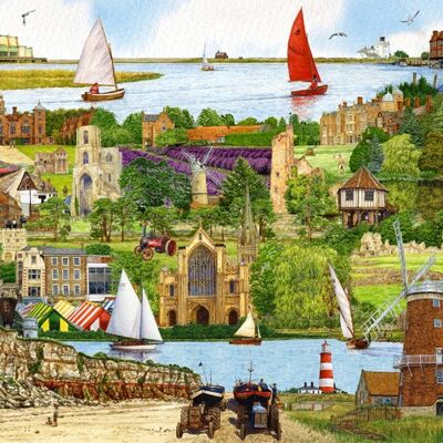 Jigsaw: Montaje de Escape to Norfolk.