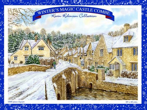 Jigsaw Winters Magic Castle Coombe. ( Cotswolds, Wiltshire )