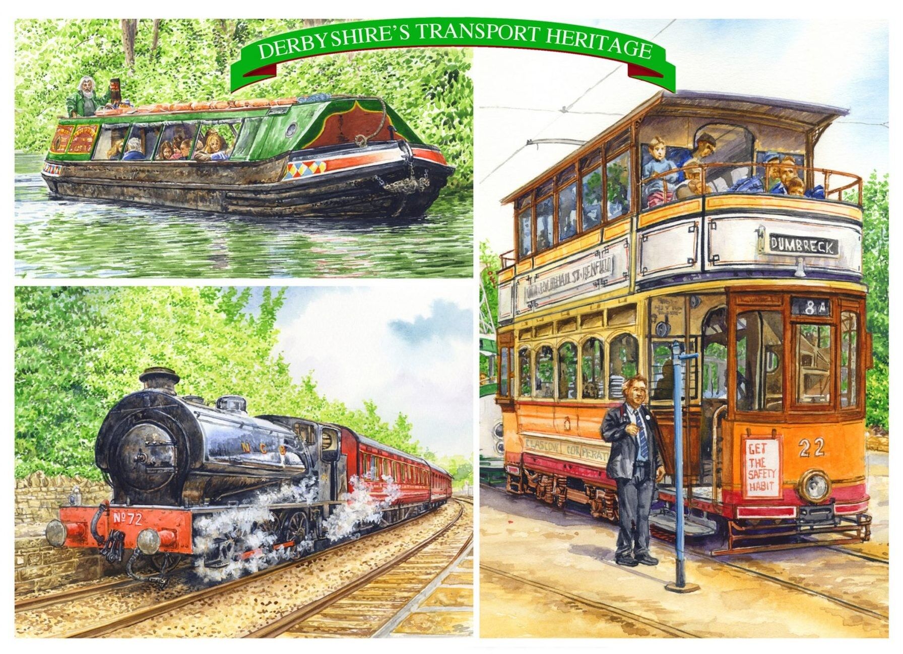 Carta di trasporto nel Derbyshire. Distretto di Picco.