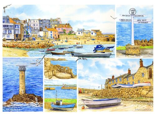 Card. Cornwall Multi image. ( G/C Corn 9 )