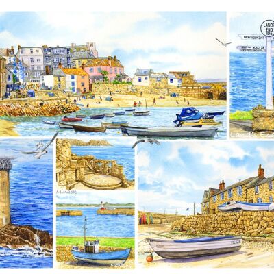 Card. Cornwall Multi image. ( G/C Corn 9 )