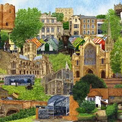 Norwich Montage. Jigsaw 1000 piece. Norfolk