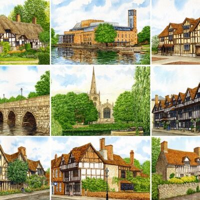 Puzzle, Stratford Multi-Bild. (Warwickshire)