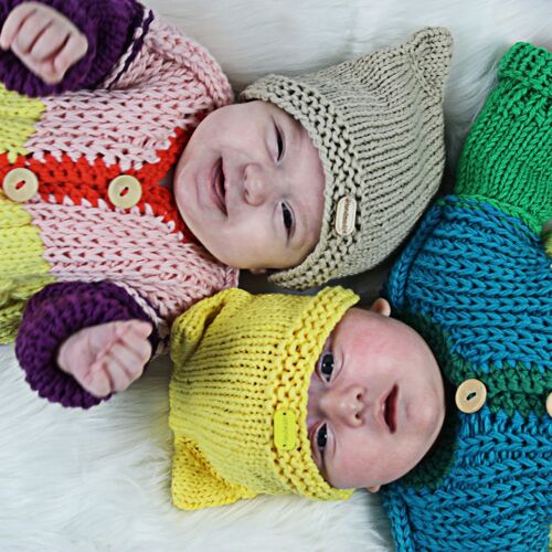 Bonnet bébé jaune