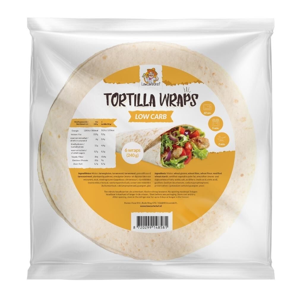 Buy Wholesale Low Carb Tortilla Wraps (6 Pieces)