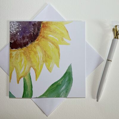 Sonnenblume-Grußkarte