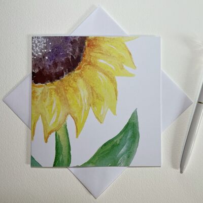 Sonnenblume-Grußkarte