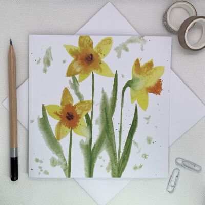 Daffodils Greetings Card