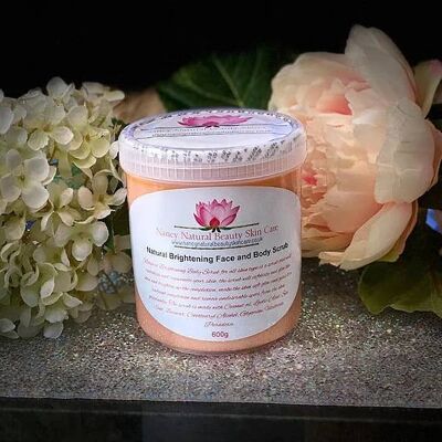 Natural Brightening Face and  Body Scrub (Strawberry)