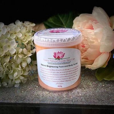 Natural Brightening Face and  Body Scrub (Strawberry)