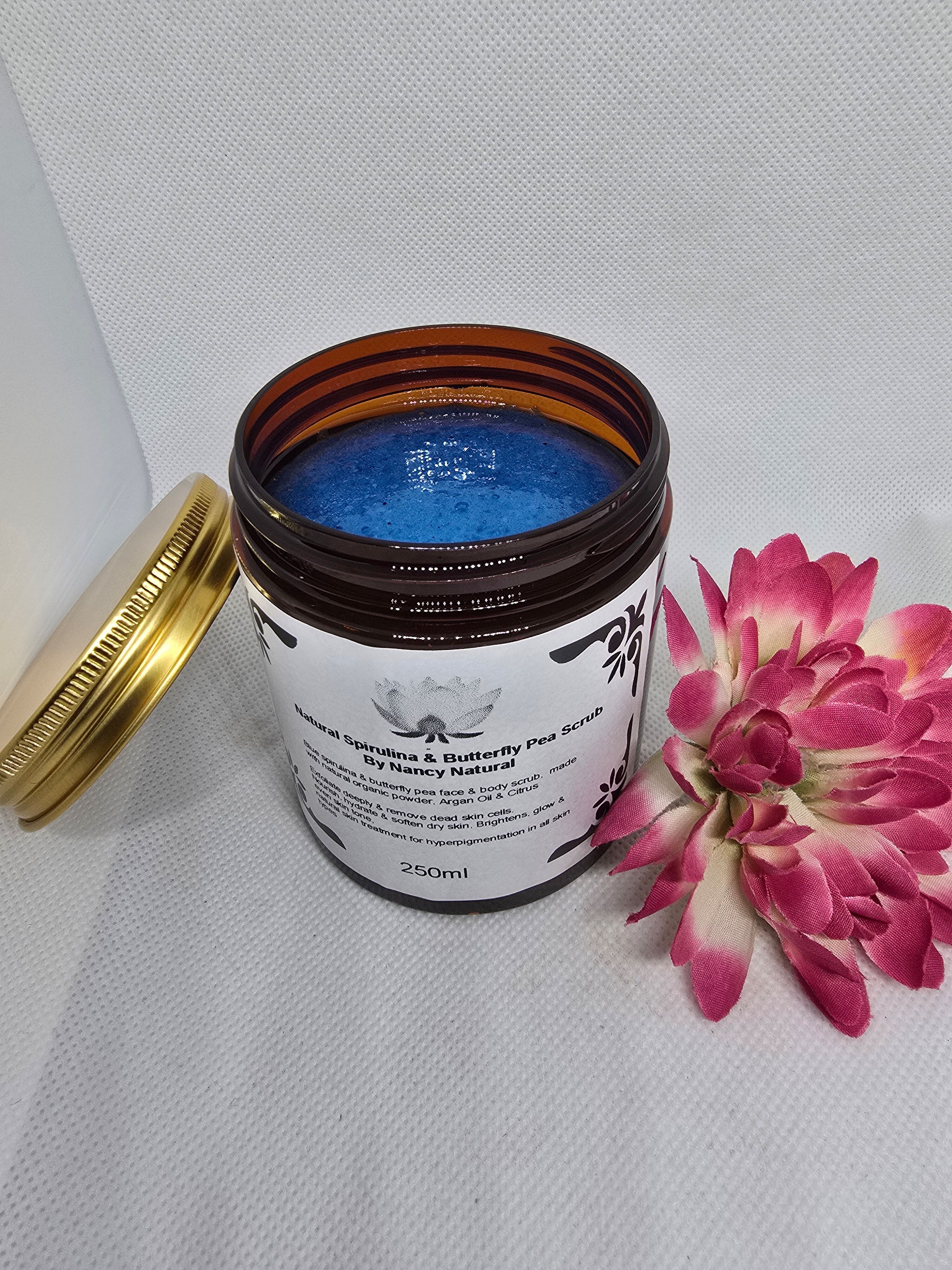 Natural Blue Spirulina Face & Body Scrub