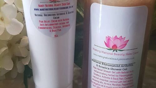 Natural Rheumatoid Arthritis & Sciatica Cream and Shower Gel