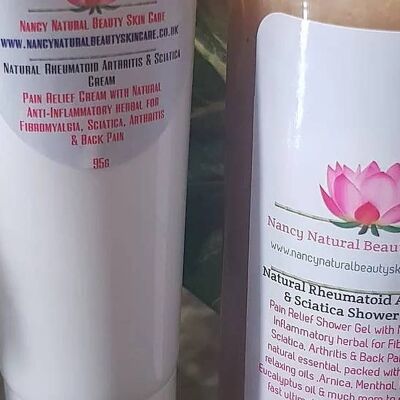 Crema e gel doccia naturali per artrite reumatoide e sciatica