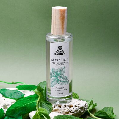 Organic peppermint & nettle lotion - Tonic and purifying