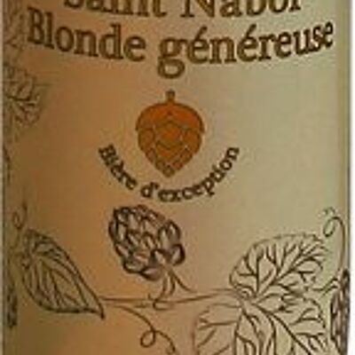 Bière St Nabor Blonde Généreuse 33 cl