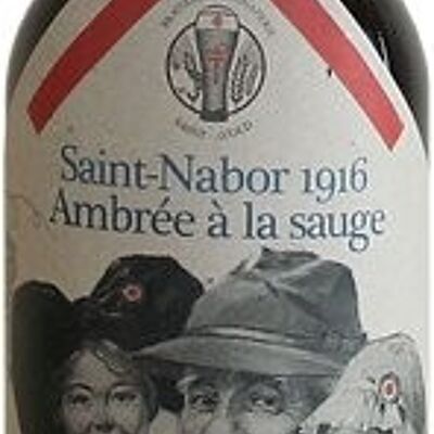 Bière St Nabor Ambrée à la Sauge "1916" 75 cl