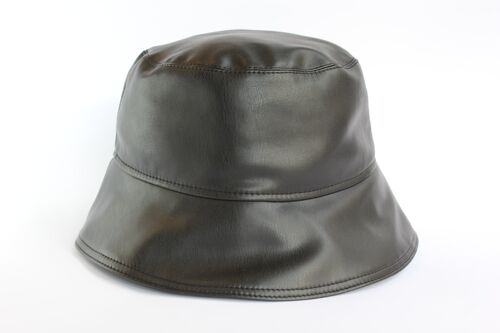 Black hat made of high quality eco leather