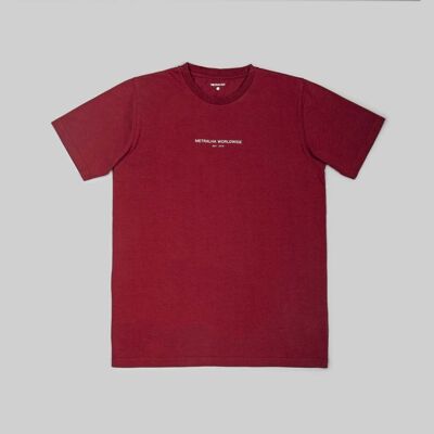 T-shirt Established-Bordeaux