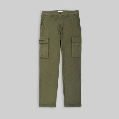 Pantaloni cargo-verde kaki