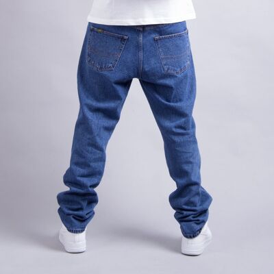 Klassische Jeans-Mittelblau