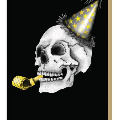 Party Hat Skull Birthday Card