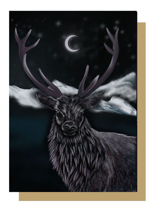 Mountain Deer Greetings Card
