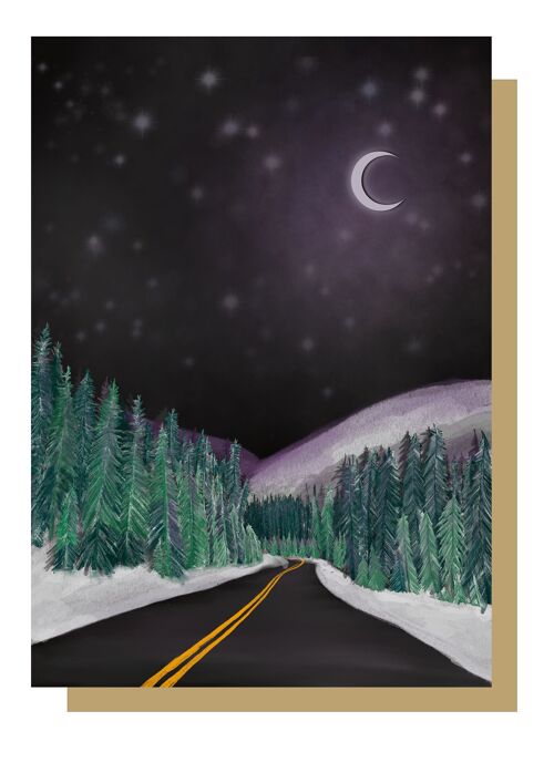 Winter Road Trip Christmas Card