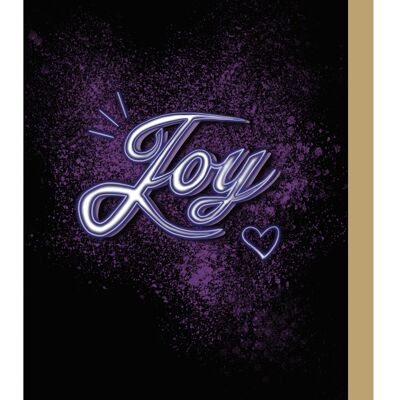 Carte de Noël Joy Neon