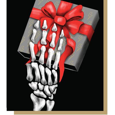 Skeleton Hand With Gift