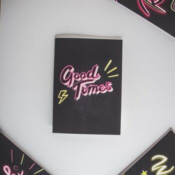 Carte d'anniversaire Good Times Neon 2