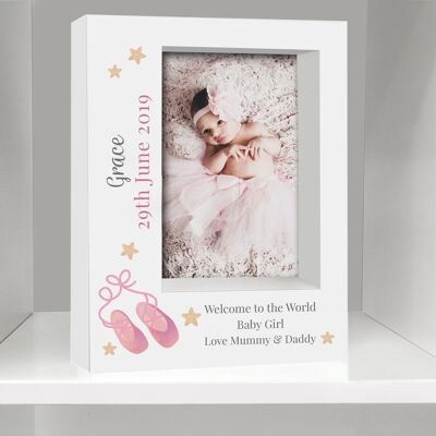 Personalised Swan Lake Ballet 7x5 Box Photo Frame