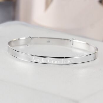 Bracelet d'étoile en diamant en expansion pour enfant en argent sterling personnalisé 3