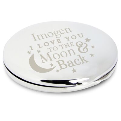 Miroir Compact To the Moon and Back personnalisé