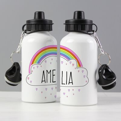 Personalisierte Regenbogen-Trinkflasche