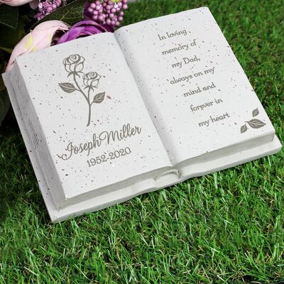 Libro commemorativo della rosa personalizzato