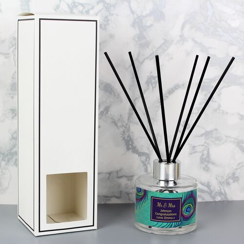 Personalised Peacock Reed Diffuser