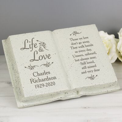 Libro conmemorativo de vida y amor personalizado