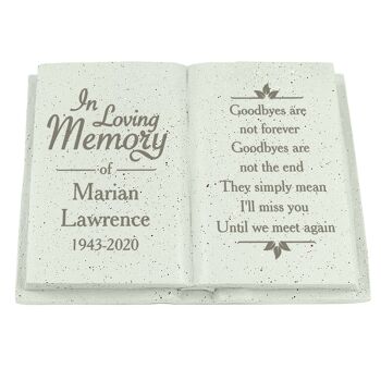 Livre commémoratif personnalisé In Loving Memory 2