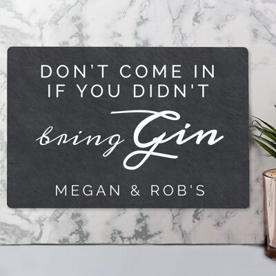 Personalised Gin Metal Sign