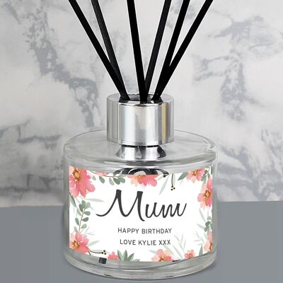 Personalised Floral Sentimental Reed Diffuser