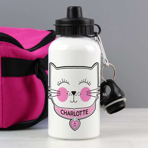 Personalised Cute Cat Drinks Bottle