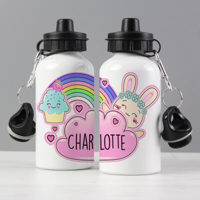 Bouteille de boissons lapin mignon personnalisé