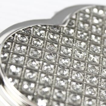 Miroir Compact Coeur Diamante Personnalisé 9